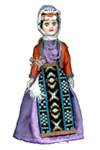 A.A.A. Collectible Armenian Dolls: Woman of City Van, 19th Century